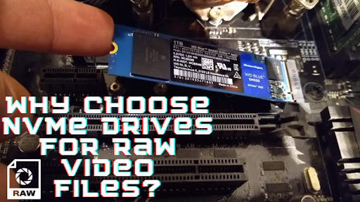Man holding NVME Drives for raw video files