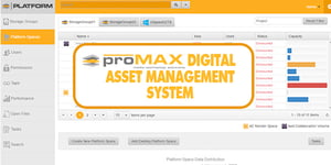 Sneak peak of the ProMAX Digital asset management system (DAM)